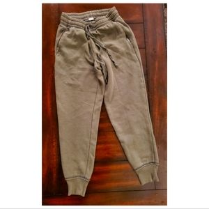 Aerie XS Joggers- olive colored